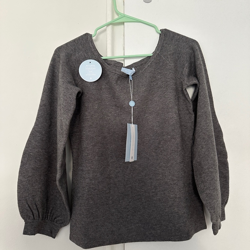Hill House Home - The Maude Sweater | Heather Grey L